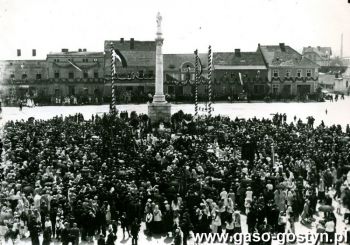 467.Odsloniecie Pomnika Serca Jezusowego, Gostyn, 21.07.1929 r.