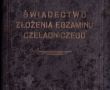 47. Swiadectwo zlozenia egzaminu czeladniczego-1931r.