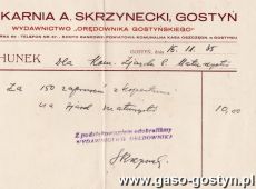 470.Rachunek-Gostyn 1935 r.