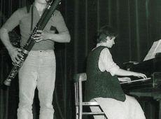 492.Festiwal Mlodych Instrumentalistow Gostyn 1985r.- koncert finalowy uswietnili Barbara Picz (fortepian) i Andrzej Wallus (fagot).