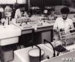 492.Spoldzielnia Mleczarska w Gostyniu - laboratorium (laborantka T.Wozna)-1981r.