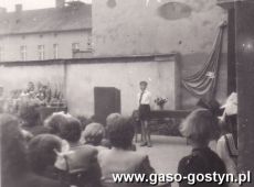 494.Inauguracja roku szkolnego w Szkole Podstawowej nr 2 w Gostyniu-1956r