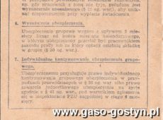 495.Legitymacja ubezpieczeniowa (Gostyn, 1962 r.)