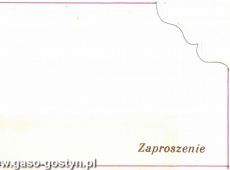 5056.Liceum Ogolnoksztalcace w Gostyniu - zaproszenie na studniowke (19 stycznia 1980 r.)