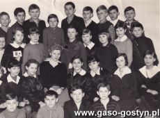 5147.Szkola podstawowa nr 1 w Gostyniu - klasa VIa z wychowawczynia Stanislawa Radajewska w roku szkolnym 1964-1965