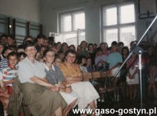 5148.Szkola Podstawowa nr 1 w Gostyniu - pozegnanie odchodzacych na emeryture nauczycielek Janiny Bajer i Bogumily Lorek (1992 r.)