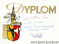 516.Dyplom dla LOK Gostyn (1990 r.)