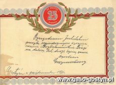 519.Telegram na jubileusz 25-lecia malzenstwa (Gostyn, 1931 r.)