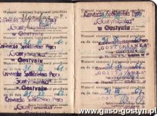 535.Legitymacja czlonka Krawieckiej Spoldzielni Pracy w Gostyniu (1958 r.)