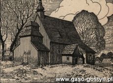 5419.Kosciol w Domachowie - rysunek profesora Wladyslawa Kolomlockiego (1926 r.)