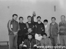 5444.Reprezentacja nauczycieli z Gostynia na turnieju pilki siatkowej w Krzeszowie (1990 r.).JPG