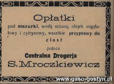 545.Reklama z Oredownika Gostynskiego (1928 r.)