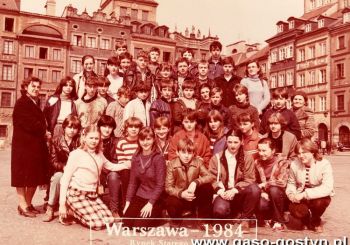 546.Uczniowe SP 3 Gostyn w Warszawie (klasa VIId i VIIIc) - 1984r.