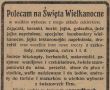 547.Reklama z Oredownika Gostynskiego (1928 r.)