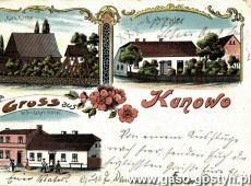 5481.Kunowo - pocztowka z poczatku XX wieku