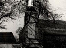 5505.Kapliczka z figura Matki Boskiej w Stezycy ufundowanej w 1947 roku przez Jana Biniasza, wieznia obozow koncentracyjnych w Dachau i Sachsenhausen (zdjecie z lat 70. XX wieku)