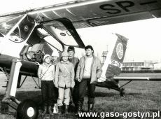 5549. Centralna Szkola Szybowcowa w Lesznie - wycieczka uczniow ze Szkoly Podstawowej w Szelejewie (1986 r.)