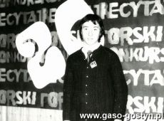 5582.Eliminacje powiatowe XX Ogolnopolskiego Konkursu Recytatorskiego w Gostyniu (Powiatowy Dom Kultury, 10 marca 1974 r.)