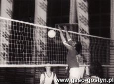 559.Mecz pilki siatkowej Kania Gostyn - Hoyerswerda (NRD) w hli sportowej Szkoly Podstawowej nr 2