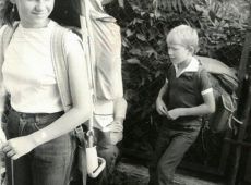 5624.Uczniowie ze Szkoly Podstawowej w Bodzewie na obozie wedrownym w Kotlinie Klodzkiej (1987 r.)