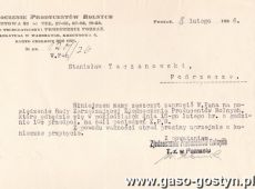 564.Zaproszenie dla Stanislawa Taczanowskiego z Podrzecza (1926 r.)