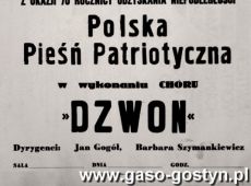 5683. Plakat - Koncert z okazji 70. Rocznicy Odzyskania Niepodleglosci (Gostyn, 1989 r..JPG