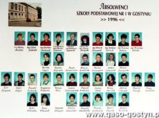 5754.Absolwenci Szkoly Podstawowej nr 1 w Gostyniu (1996 r.)