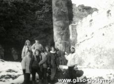 5807.Rajd uczniowski czlonkow PTTK Zespolu Szkol Zawodowych w Gostyniu na trasie Karpacz-Sniezka-Strzecha Akademicka-Bierutowice-Jelenia Gora (22-24 stycznia 1988 r.)