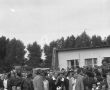 581.Stadion w Gostyniu, mecz o Puchar Polski w Pilce Noznej, MZKS Kania Gostyn-Zaglebie Sosnowiec 0-6 (18 sierpnia 1976 r.), na pierwszym planie Boleslaw Lamek (v-ce prezes gostynskiej Kani)