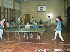 5871.Mistrzostwa Liceum Ogolnoksztalcacego w Gostyniu w tenisie stolowym (1995 r.)