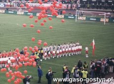 588.Eliminacje Mistrzostw Swiata Korea Pld.-Japonia 2002, w meczu na stadionie w Chorzowie Polska Pokonala Norwegie 3-0, a na trybunach zasiedli i dopingowali kibice z Gostynia (1 wrzesnia 2001 r.)