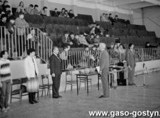 5936.Final Wojewodzkich Igrzysk Mlodziezy Szkolnej w Pilce Siatkowej w hali sportowej SP 2 w Gostyniu (1988 r.).JPG