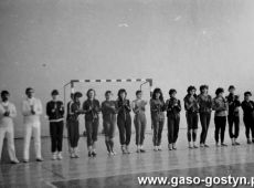 5939.Final Wojewodzkich Igrzysk Mlodziezy Szkolnej w Pilce Siatkowej w hali sportowej SP 2 w Gostyniu (1988 r.).JPG