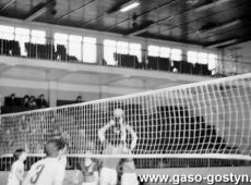 5952.Final Wojewodzkich Igrzysk Mlodziezy Szkolnej w Pilce Siatkowej w hali sportowej SP 2 w Gostyniu (1988 r.).JPG