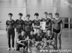 5957.Final Wojewodzkich Igrzysk Mlodziezy Szkolnej w Pilce Siatkowej w hali sportowej SP 2 w Gostyniu (1988 r.) - I miejsce dla LO w Gostyniu.JPG