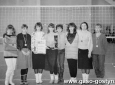 5958.Final Wojewodzkich Igrzysk Mlodziezy Szkolnej w Pilce Siatkowej w hali sportowej SP 2 w Gostyniu (1988 r.) - I miejsce dla LO w Gostyniu.JPG