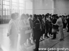 5959.Final Wojewodzkich Igrzysk Mlodziezy Szkolnej w Pilce Siatkowej w hali sportowej SP 2 w Gostyniu (1988 r.).JPG