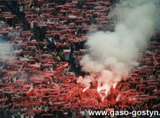 596.Eliminacje Mistrzostw Swiata Korea Pld.-Japonia 2002, w meczu na stadionie w Chorzowie Polska Pokonala Norwegie 3-0, a na trybunach zasiedli i dopingowali kibice z Gostynia (1 wrzesnia 2001 r.)