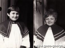605.Ministranci z kosciola pw. Ducha Swietego w Gostyniu (lata 80. XX wieku)