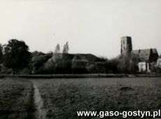 6092.Widok na Gore Zamkowa i kosciol farny w Gostyniu (1961 r.).JPG