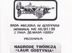 6196.Dyplom dla Andrzeja Dudka (1999 r.)