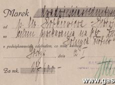 621. Kwit z Banku Pozyczkowego w Gostyniu (1921 r.)