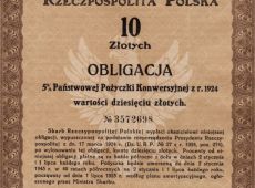 624. Obligacja z 1924 r.