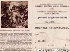 629.Legitymacja Odznaki Grunwaldzkiej (1973 r.)