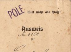 633. Ausweis (Gostyn, 1942 r.)