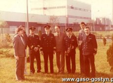 634.Delegacja oficerow Marynarki Wojennej z Oksywia w Spoldzielni Mleczarskiej w Gostyniu (po nawiazaniu wspolpracy z Zespolem Okretow Podwodnych), 25.10.1986r.