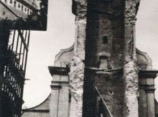 6539.W 1968 roku runela wieza kosciola pw. sw. Mikolaja w Krobi