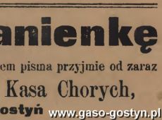 656. Reklama z Oredownika Gostynskiego (1921 r.)