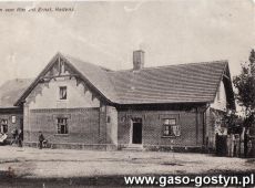 6566.Pocztowka - restauracja Richarda Ernsta w Borzeciczkach (Borzeciczki w okresie okupacji niemieckiej oraz wczesniej w czasach zaboru pruskiego nosily niemiecka nazwe Radenz)