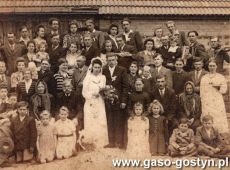 6586.Pamiatka slubu w Luboni (1949 r.)